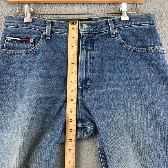 Vintage Tommy Hilfiger womens jeans size 11/30 spell out USA - Picture 6 of 9